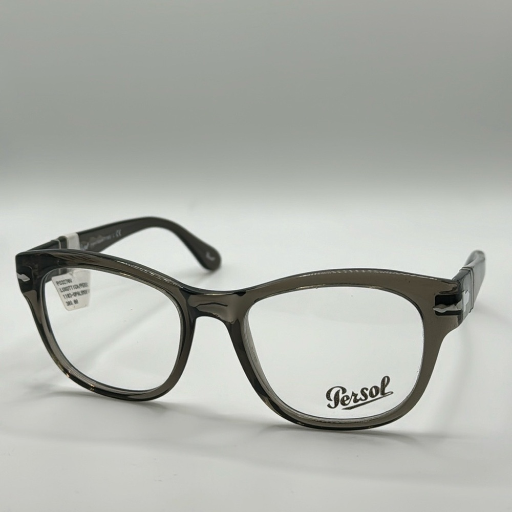 Persol Eyeglasses Men's 3270-V 1103 Opal Smoke 52-19-150mm RX-Able